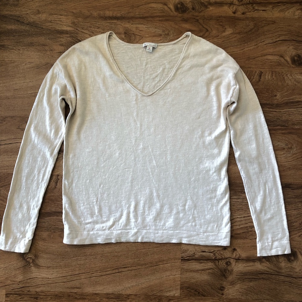 Gap cream scoop neck sweater